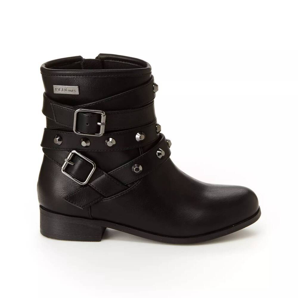 NEW BCBGMAXAZRIA girl's camila strap boot in black